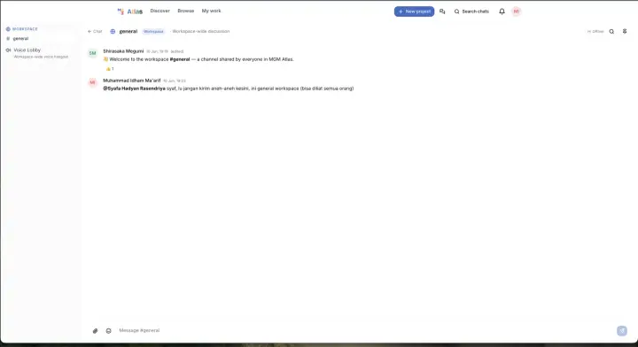 Atlas #general chat channel