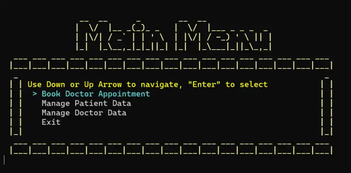 Bodo terminal patient queue screen